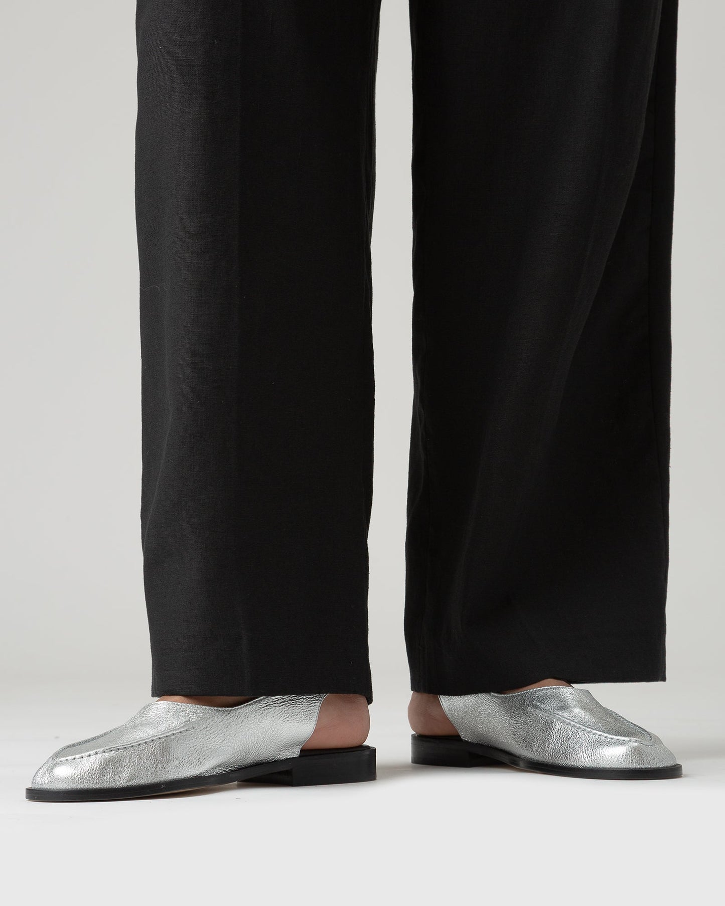 Hereu JULIOL SLINGBACK METALLIC - High-Cut Deconstructed Slingback Loafer