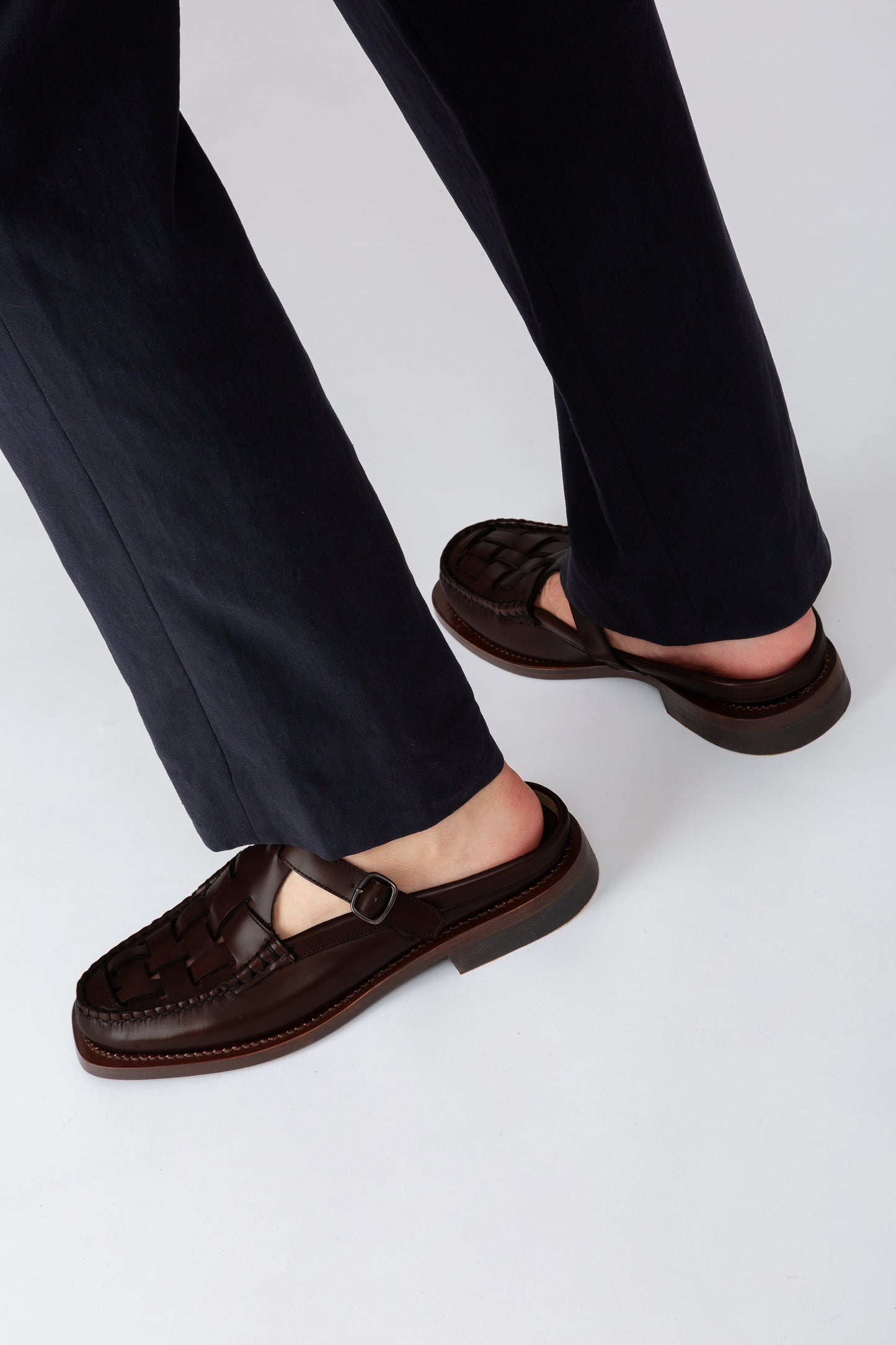 Hereu BONELL - Woven T-bar Mule Loafer