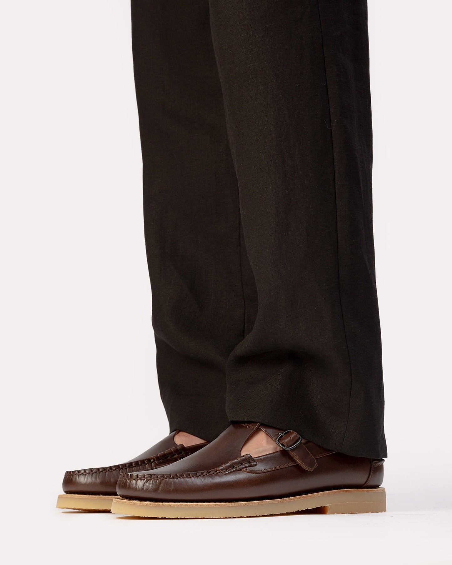 Hereu ALBER RUBBER VEG TAN - T-bar Loafer