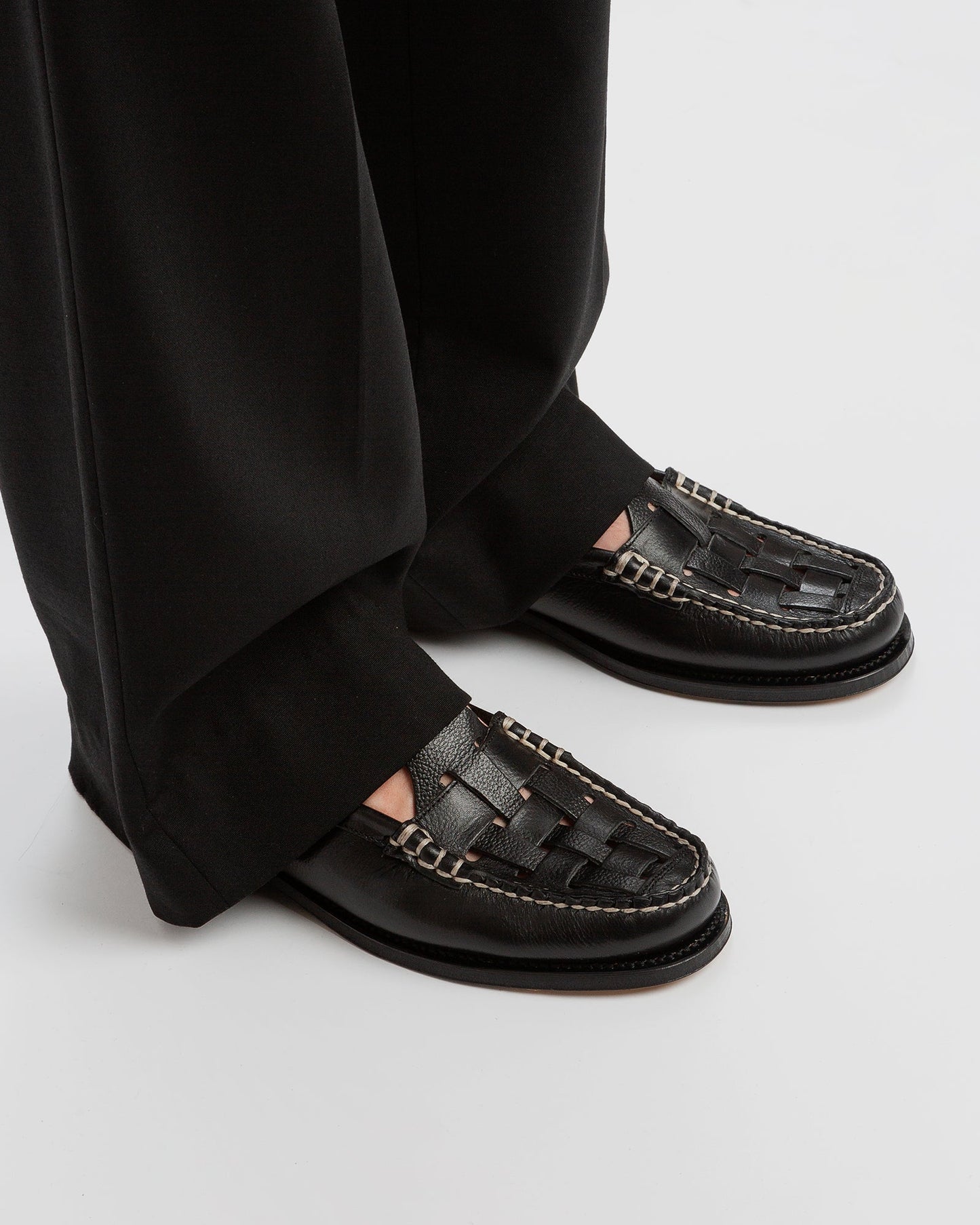 Hereu FERRIOL MULE - Woven T-bar Mule Loafer