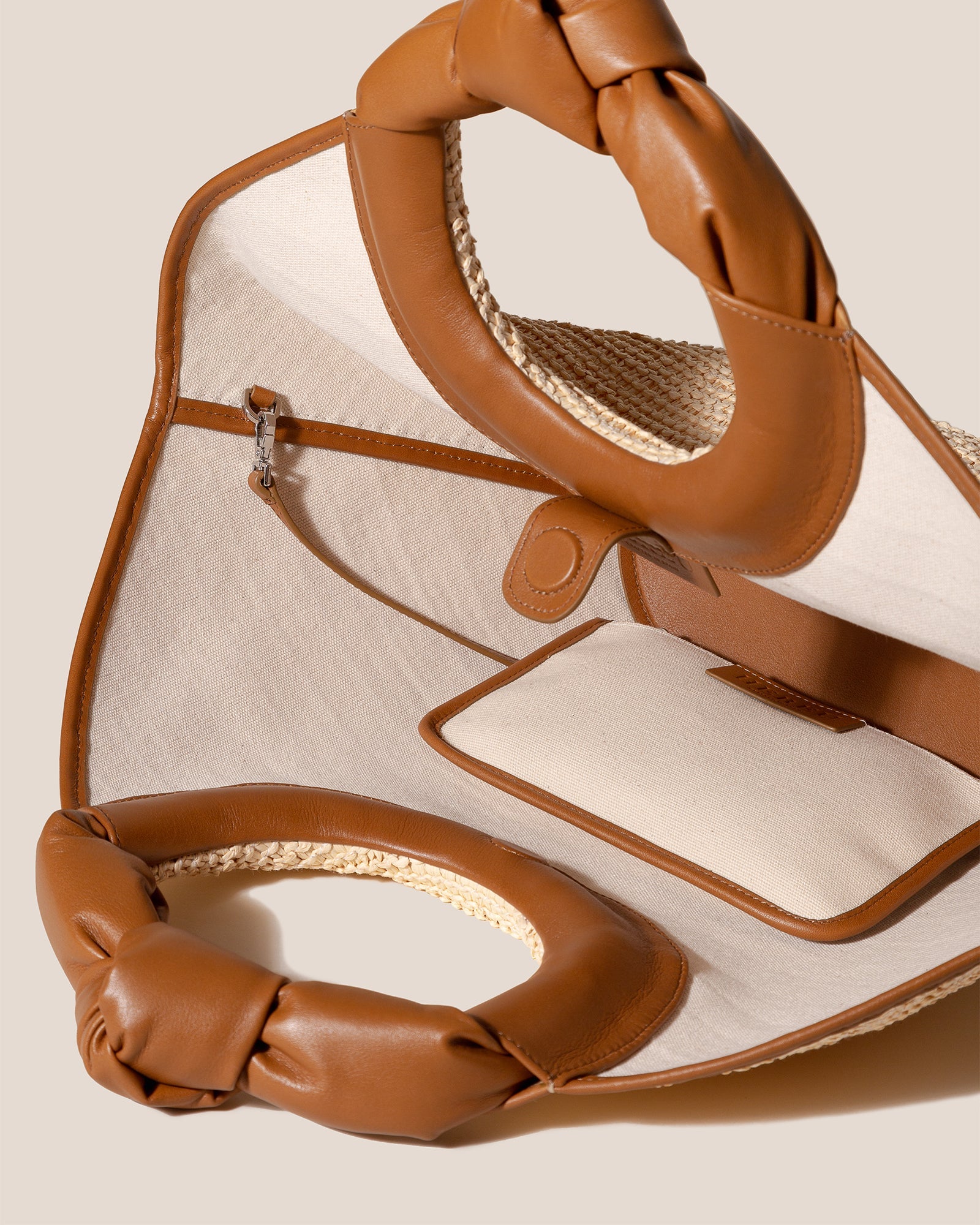 Hereu CASTELL RAFFIA - Knotted-handle Tote Bag