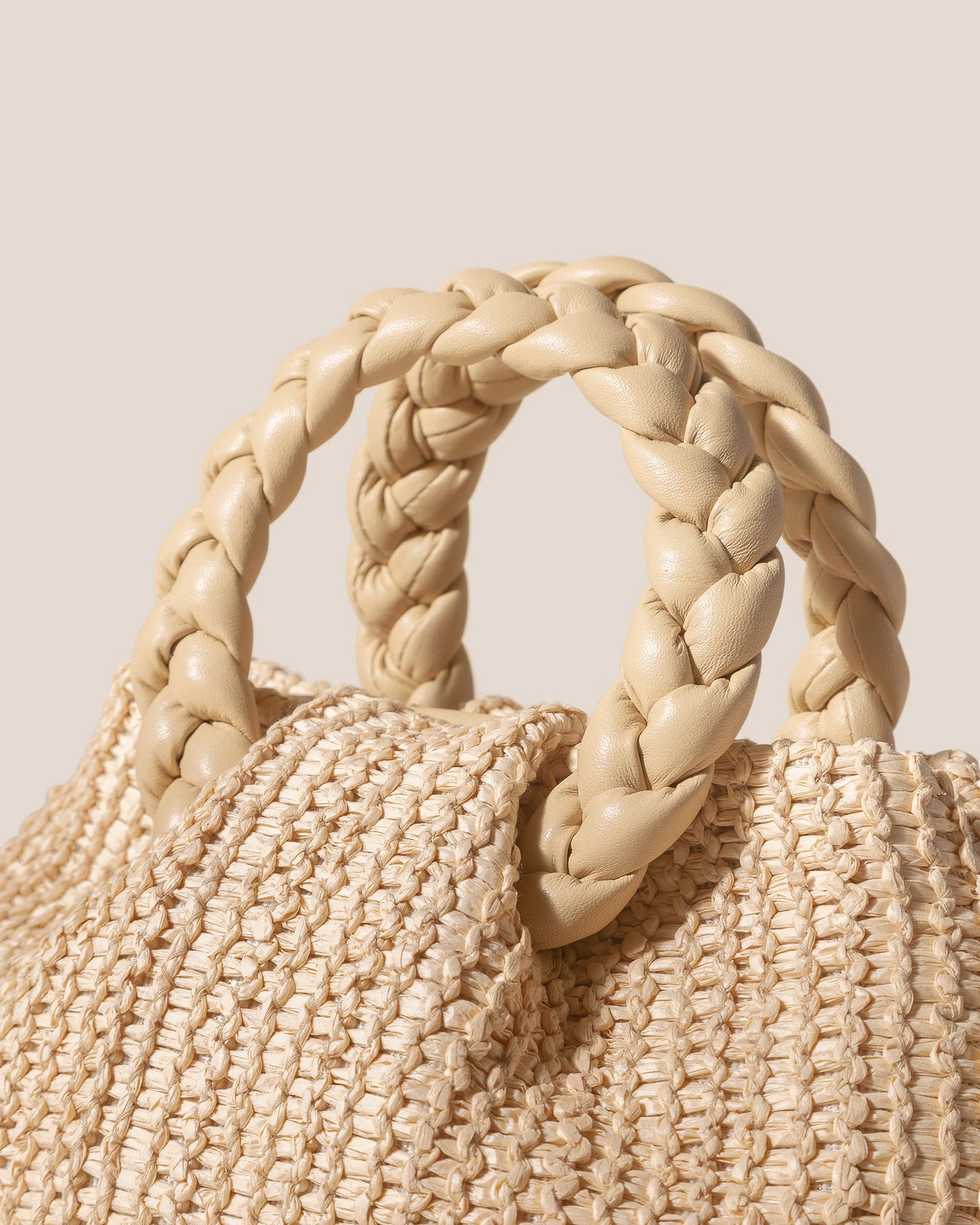 Hereu BOMBON M RAFFIA - Medium Plaited-handle Raffia Handbag