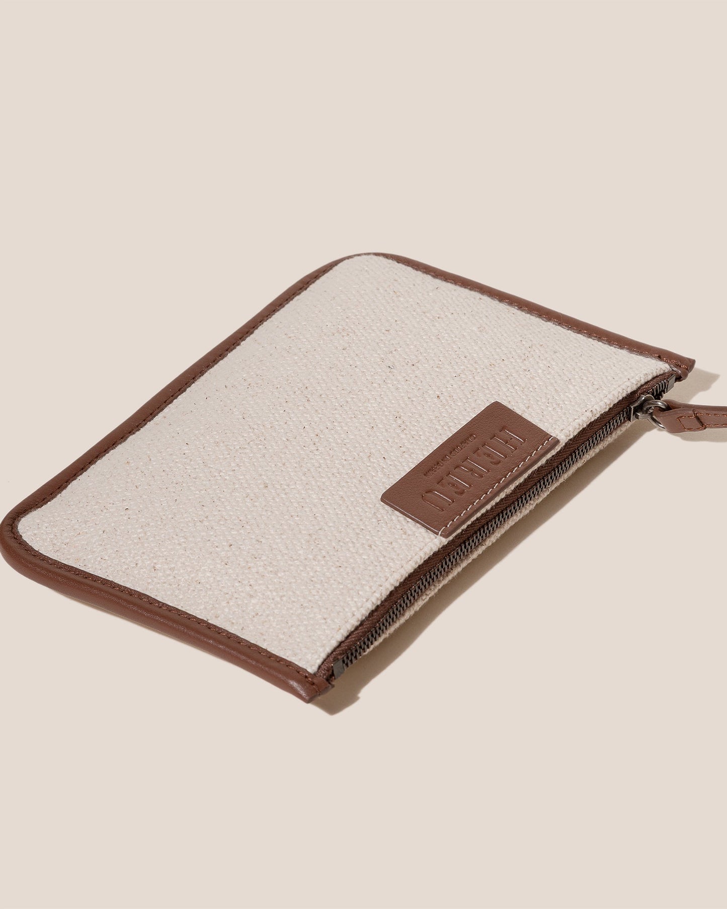 Hereu CALELLA SQUARED MEDIUM CANVAS - Leather-trimmed Tote Bag