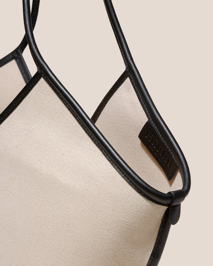 Hereu CALELLA - Leather-trimmed Organic Cotton Tote Bag