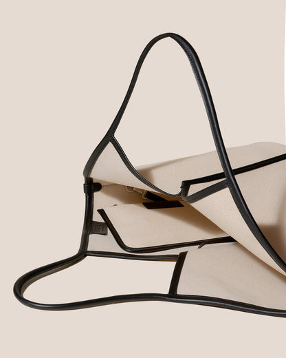 Hereu CALELLA - Leather-trimmed Organic Cotton Tote Bag