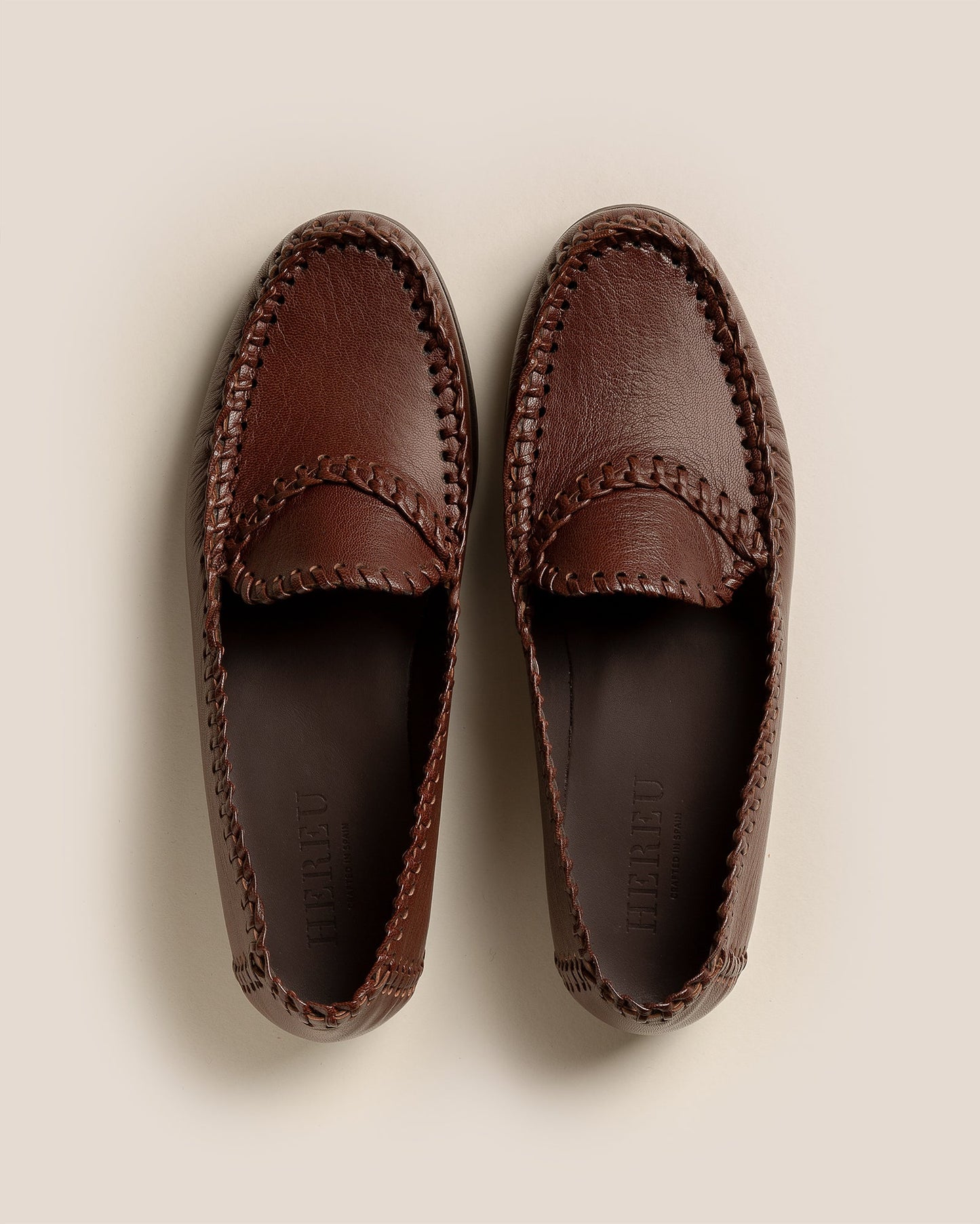 Hereu SASTRE SUPPLE SHINY - Braided Seam Slip-On Loafer