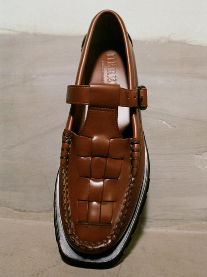Hereu SOLLER SPORT - Tread Sole T-Bar Loafer