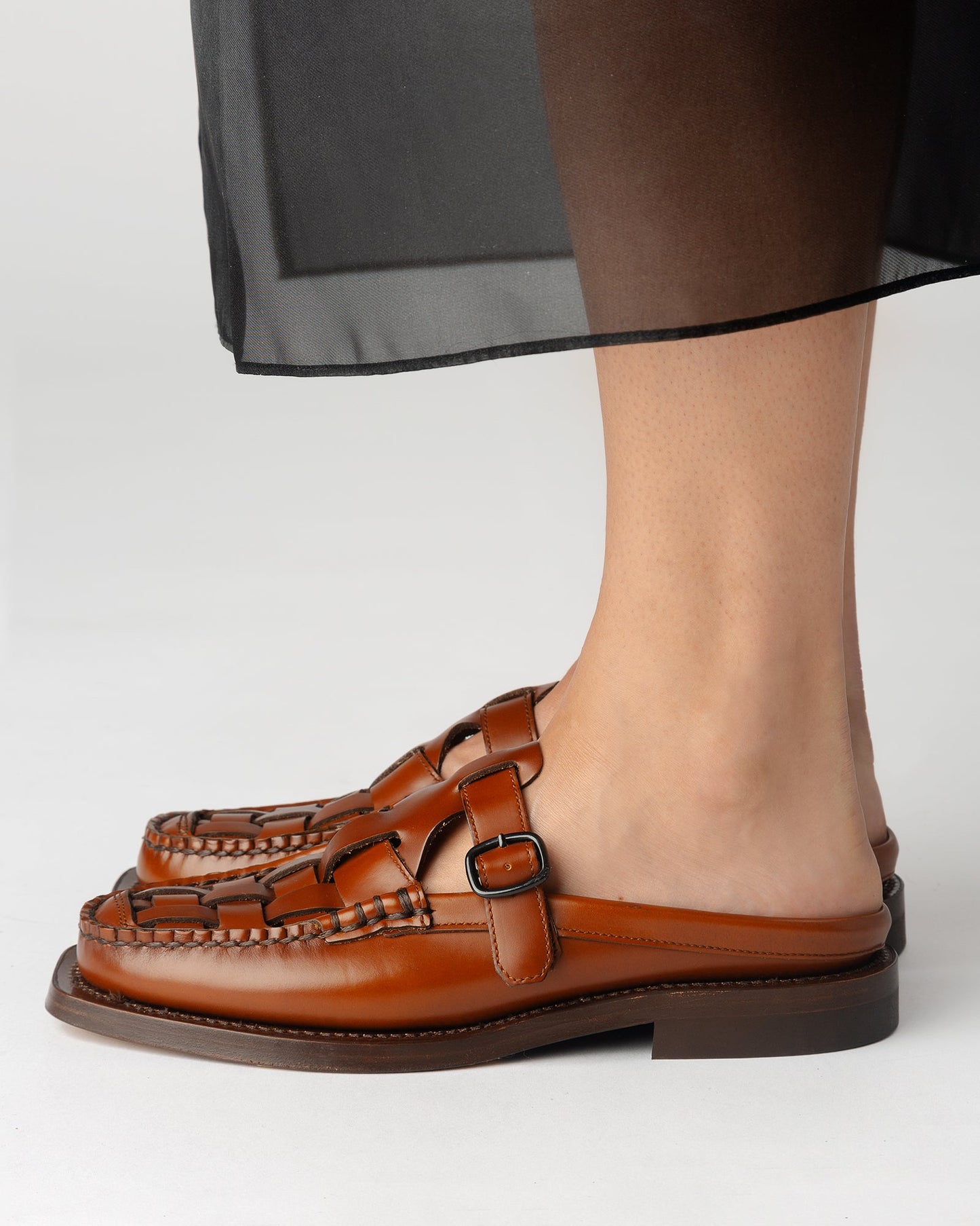 Hereu BONELL - Woven T-bar Mule Loafer