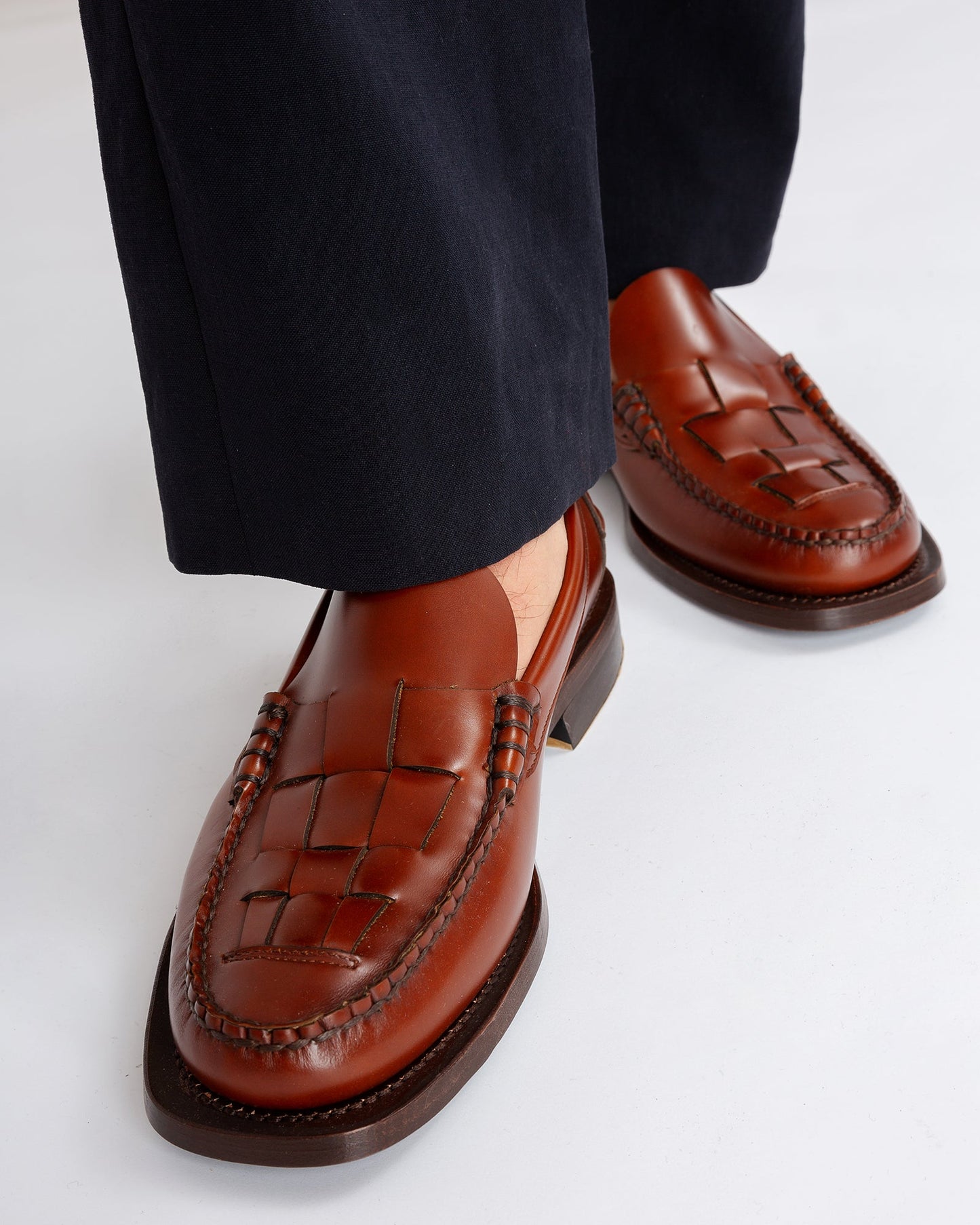 Hereu NOMBELA - Interwoven Detail Slip-On Loafer
