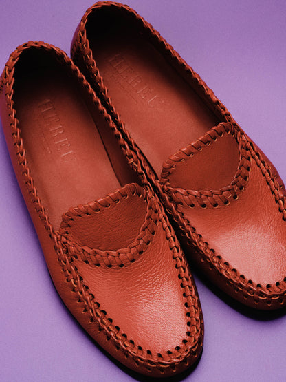 Hereu SASTRE SUPPLE SHINY - Braided Seam Slip-On Loafer