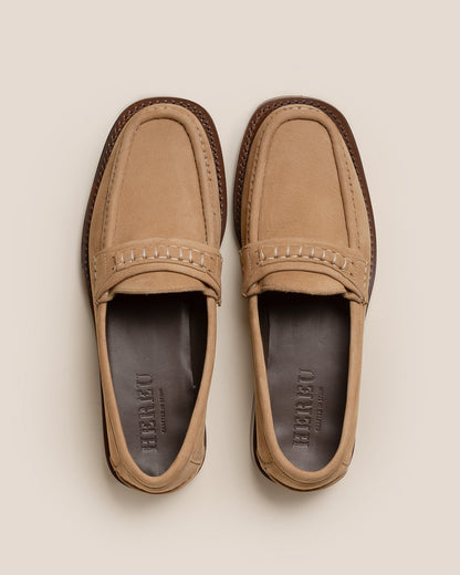 Hereu BORADA BORDON NUBUCK - Slip-on Moc Toe Loafer