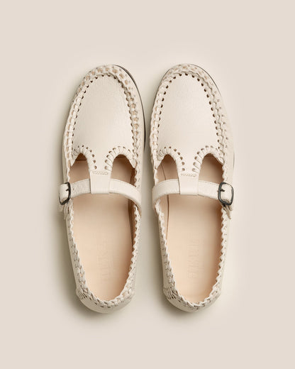 Hereu ALCOVER SUPPLE SHINY - Braided Seams T-bar Loafer