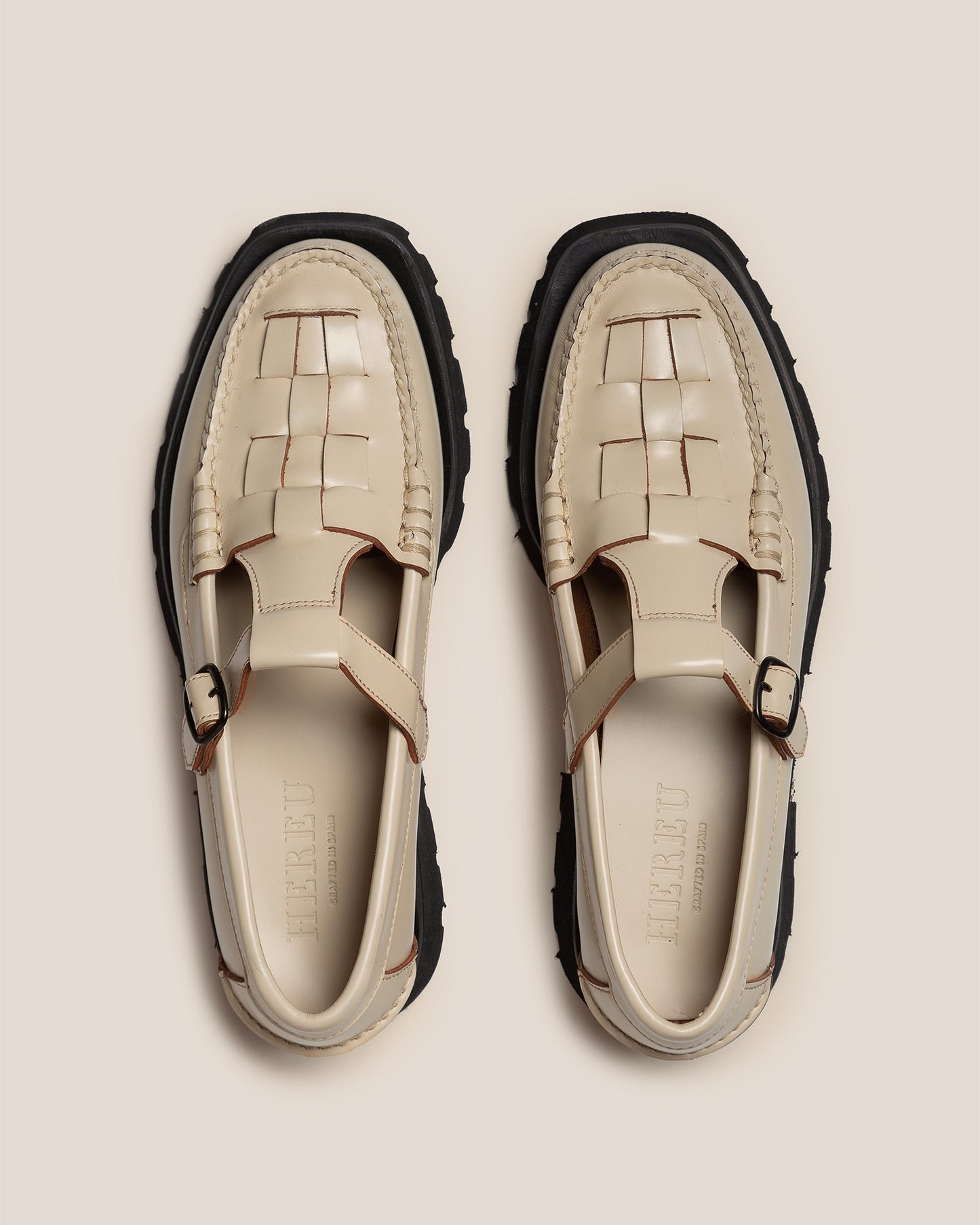 Hereu SOLLER SPORT - Tread Sole T-Bar Loafer