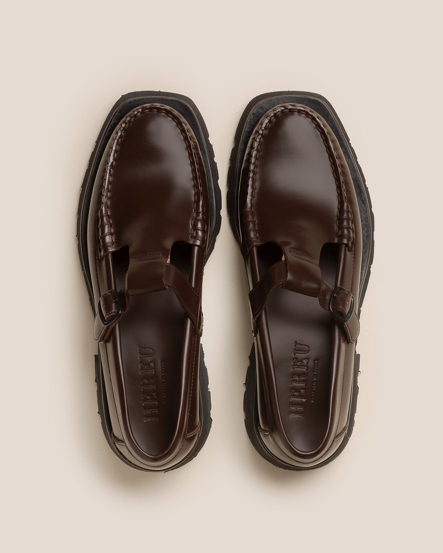 Hereu ALBER SPORT - Tread Sole T-Bar Loafer