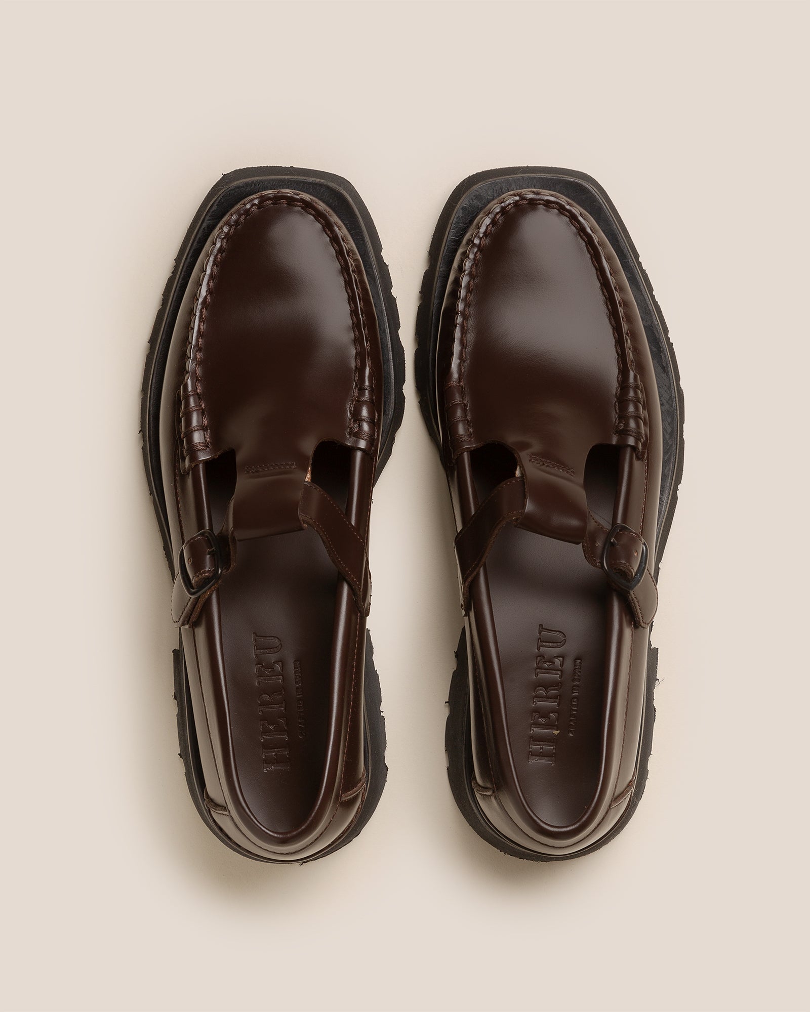 Hereu ALBER SPORT - Tread Sole T-Bar Loafer