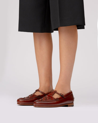 Hereu MAQUEDA - Interwoven T-Bar Loafer