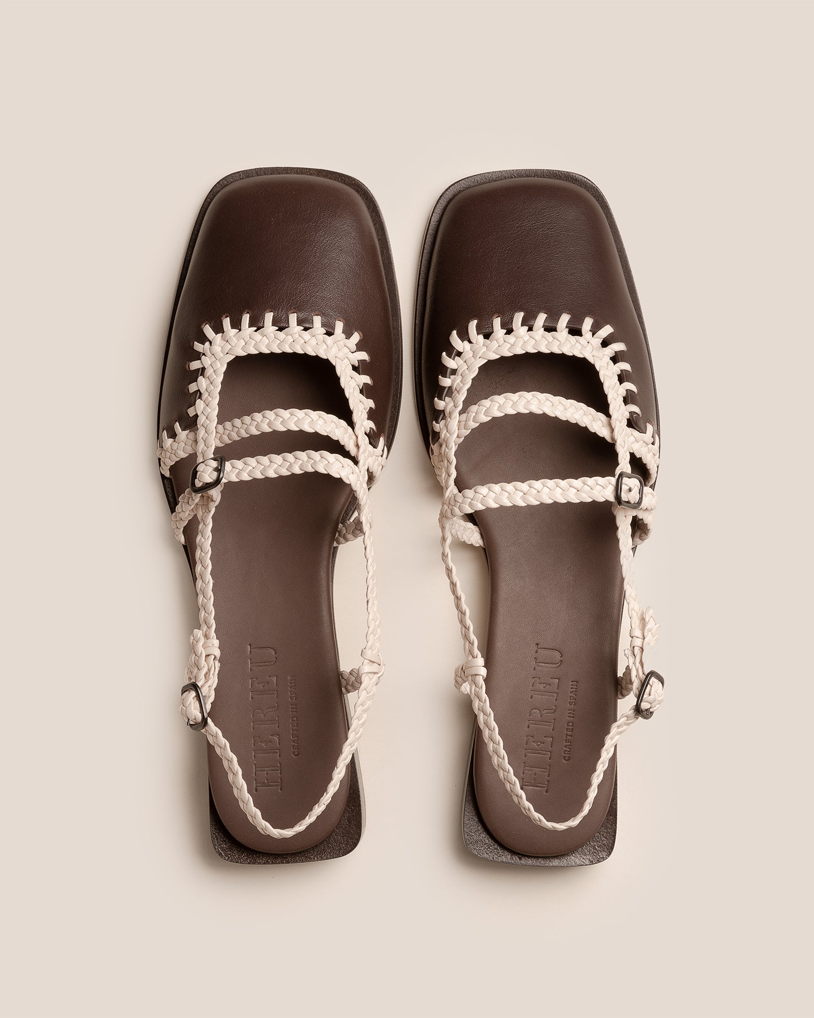 Hereu ADRATA - Woven Square-Toe Sandal