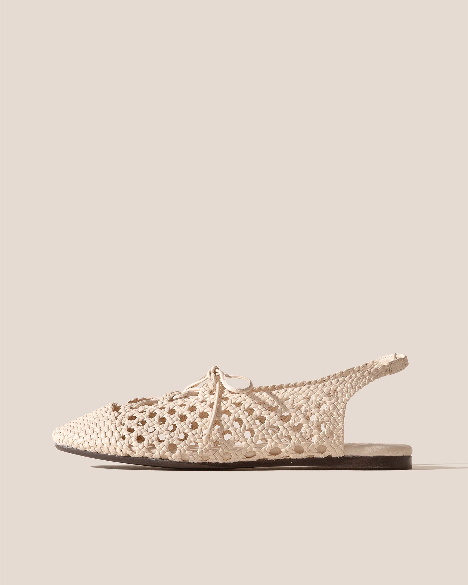 Hereu SARDANA - Lace-up Woven Slingback Sandal