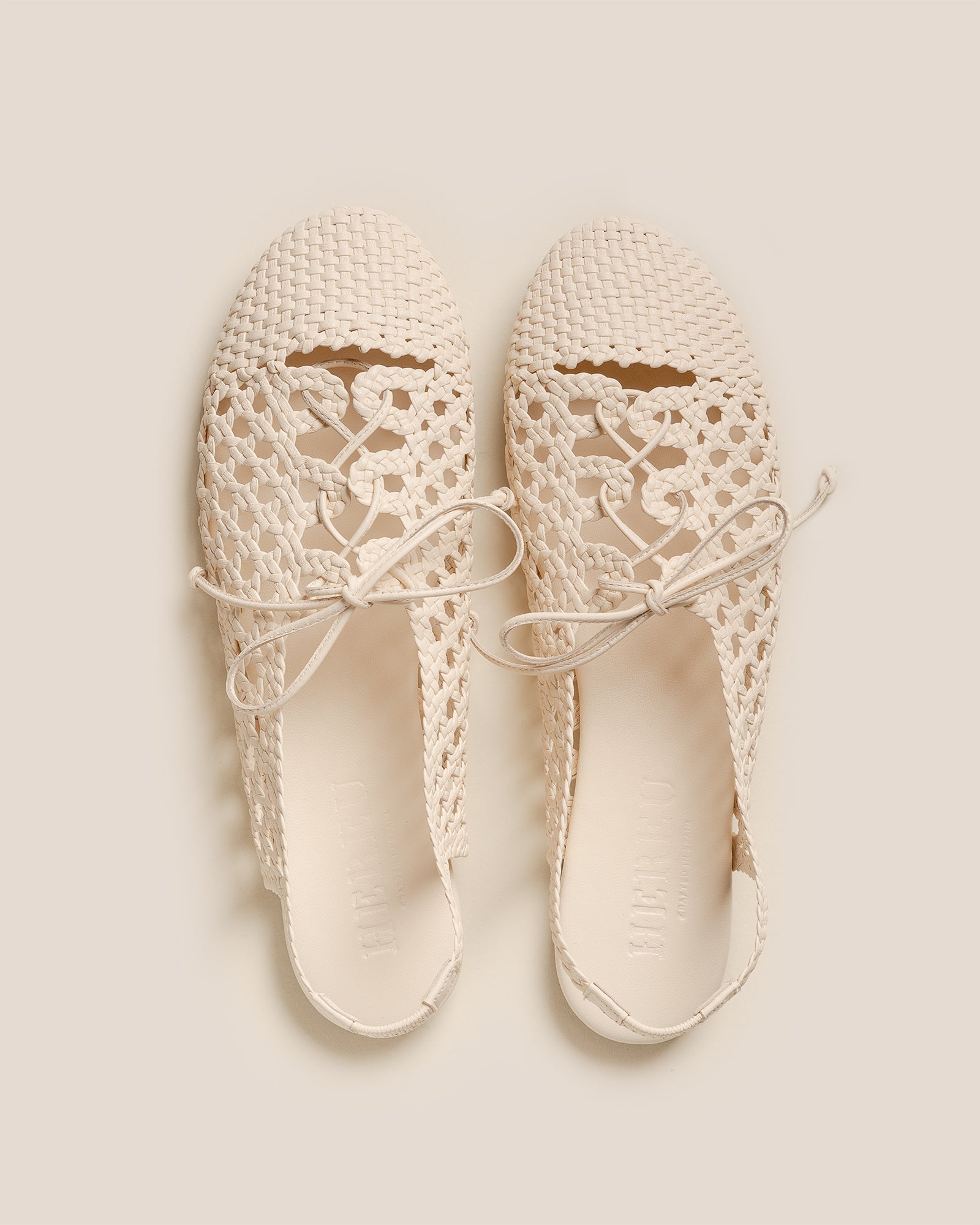 Hereu SARDANA - Lace-up Woven Slingback Sandal