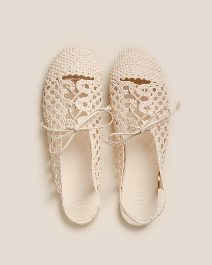 Hereu SARDANA - Lace-up Woven Slingback Sandal