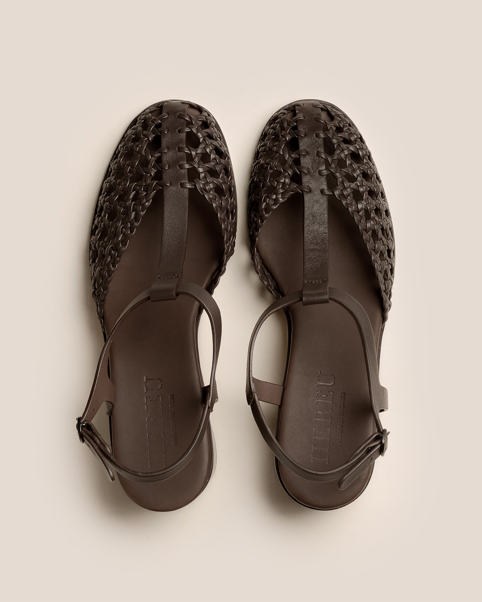 Hereu GABIA - Heeled Woven T-bar Sandal
