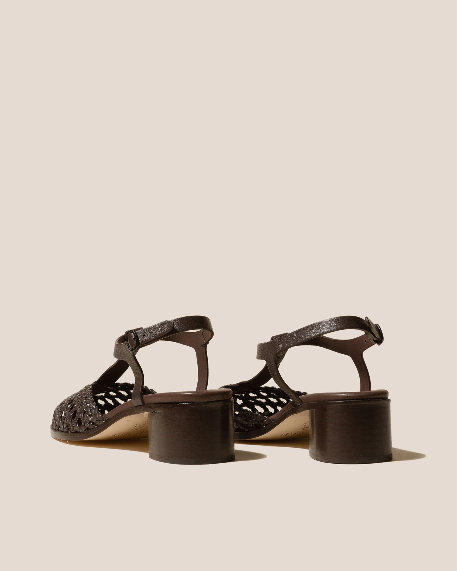Hereu GABIA - Heeled Woven T-bar Sandal