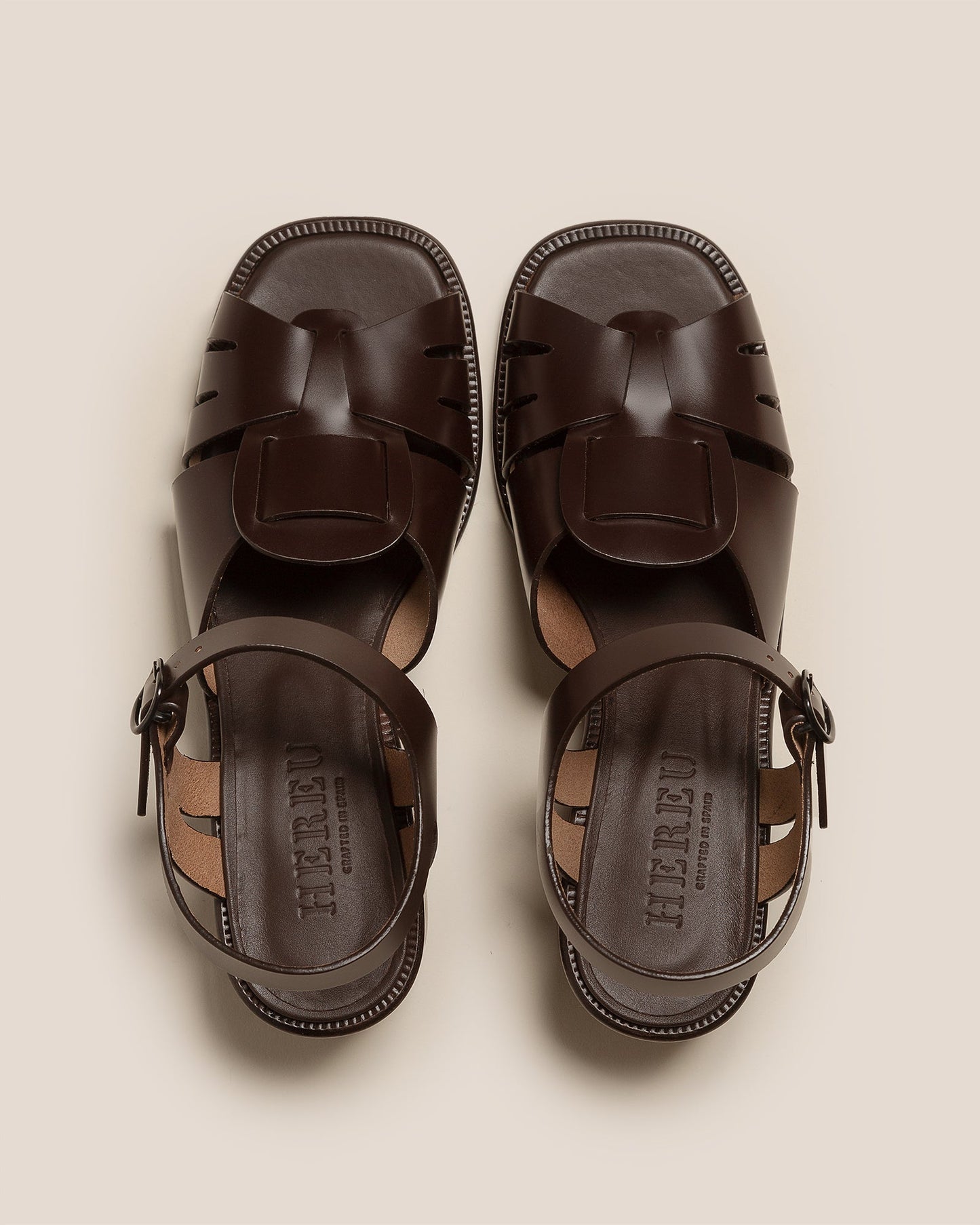 Hereu ANCORA SQUARED HEELED - Open-Toe Fisherman Sandal