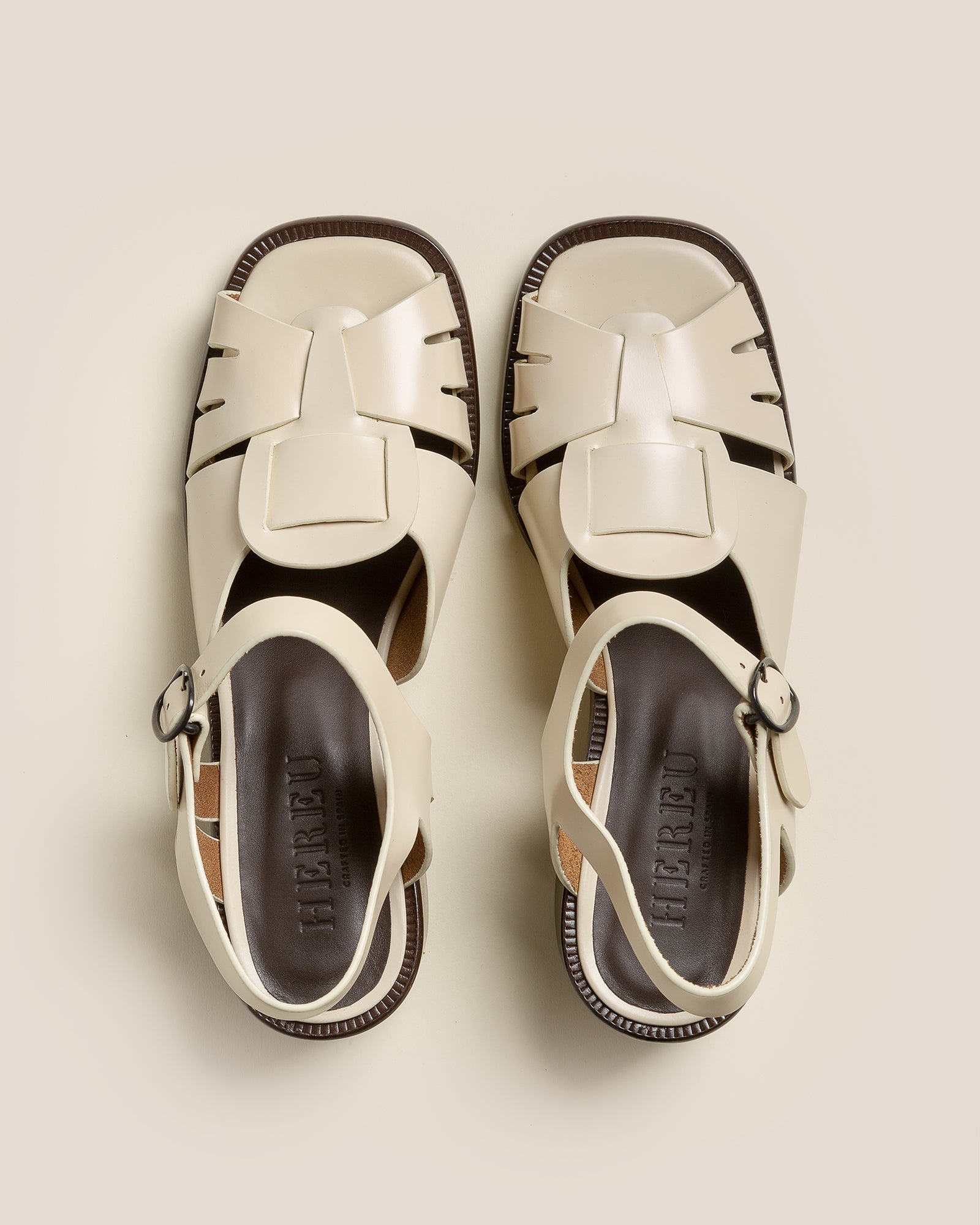 Hereu ANCORA SQUARED HEELED - Open-Toe Fisherman Sandal