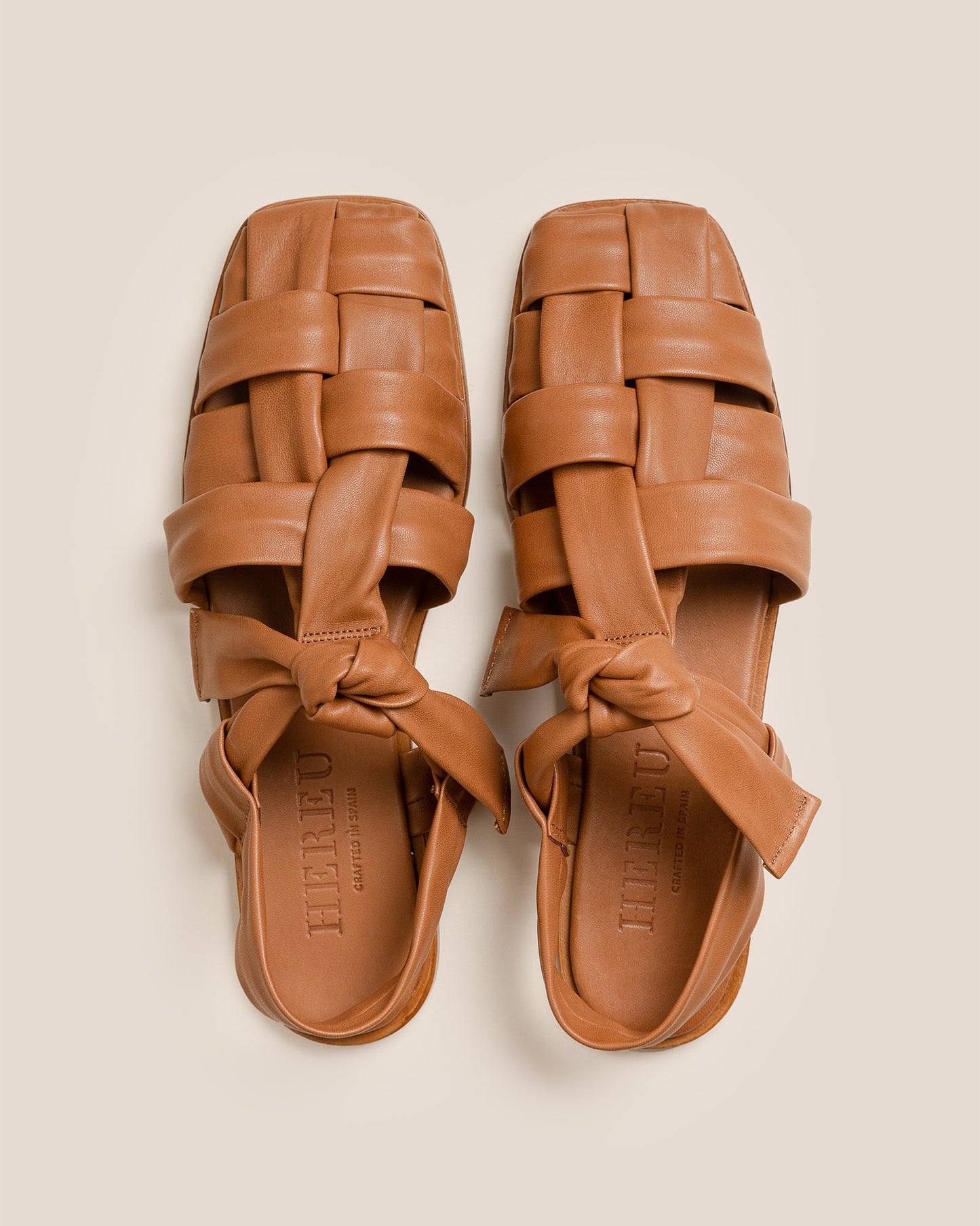 Hereu BENA - Interwoven Knotted T-bar Sandal