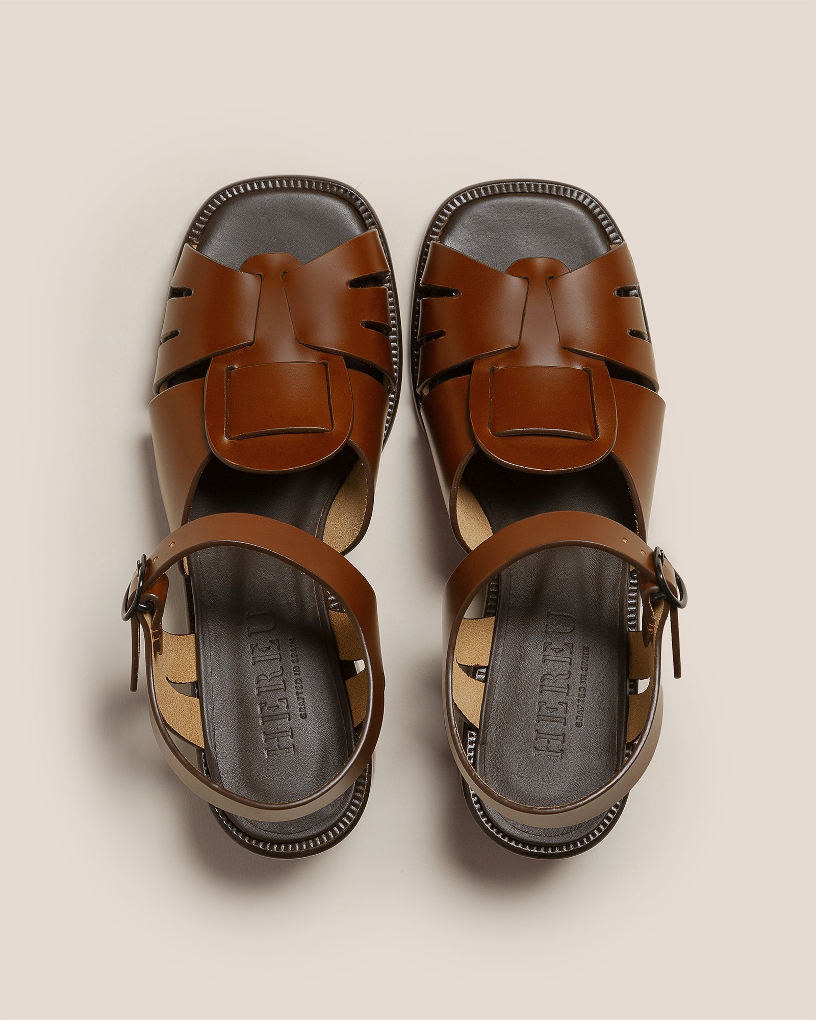 Hereu ANCORA SQUARED HEELED - Open-Toe Fisherman Sandal