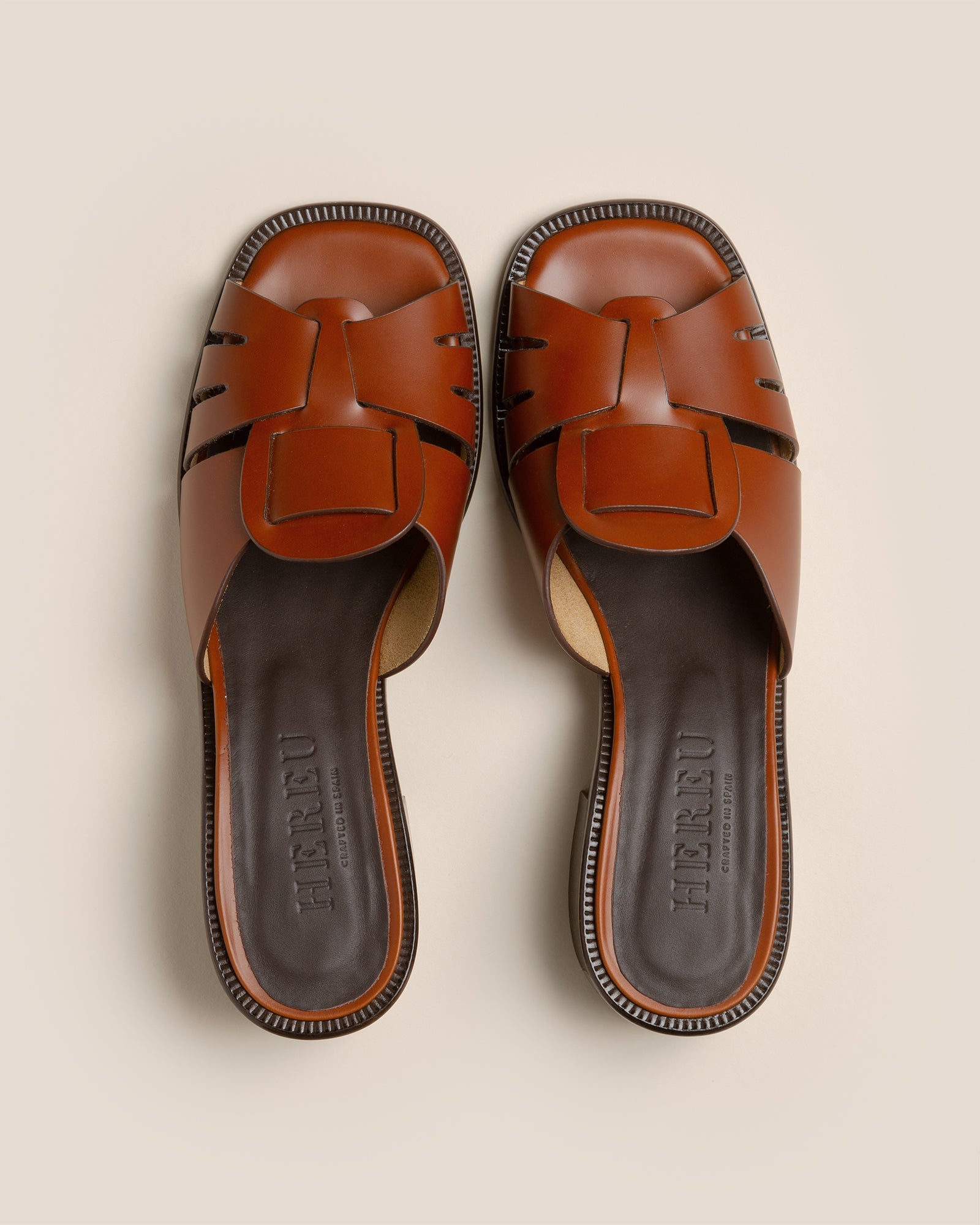 Hereu ANCORA SQUARED HEELED SLIDE - Heeled Fisherman Slide