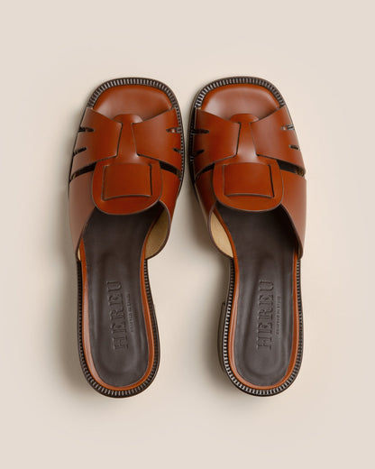 Hereu ANCORA SQUARED HEELED SLIDE - Heeled Fisherman Slide