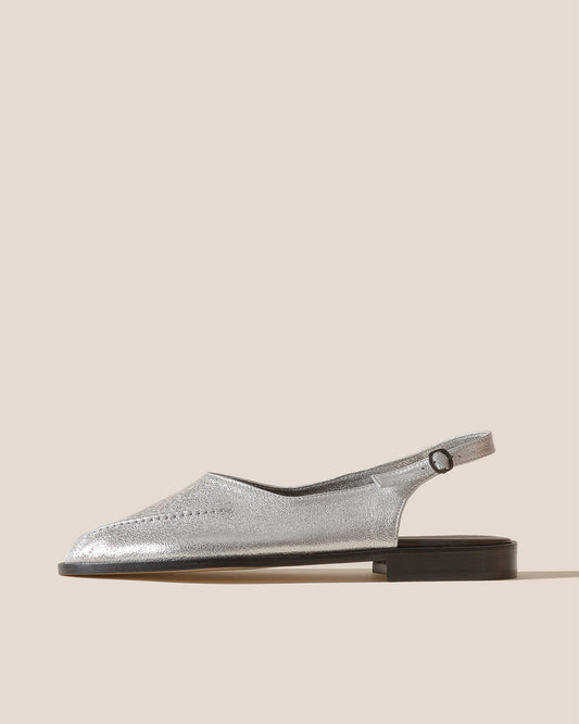Hereu JULIOL SLINGBACK METALLIC - High-Cut Deconstructed Slingback Loafer