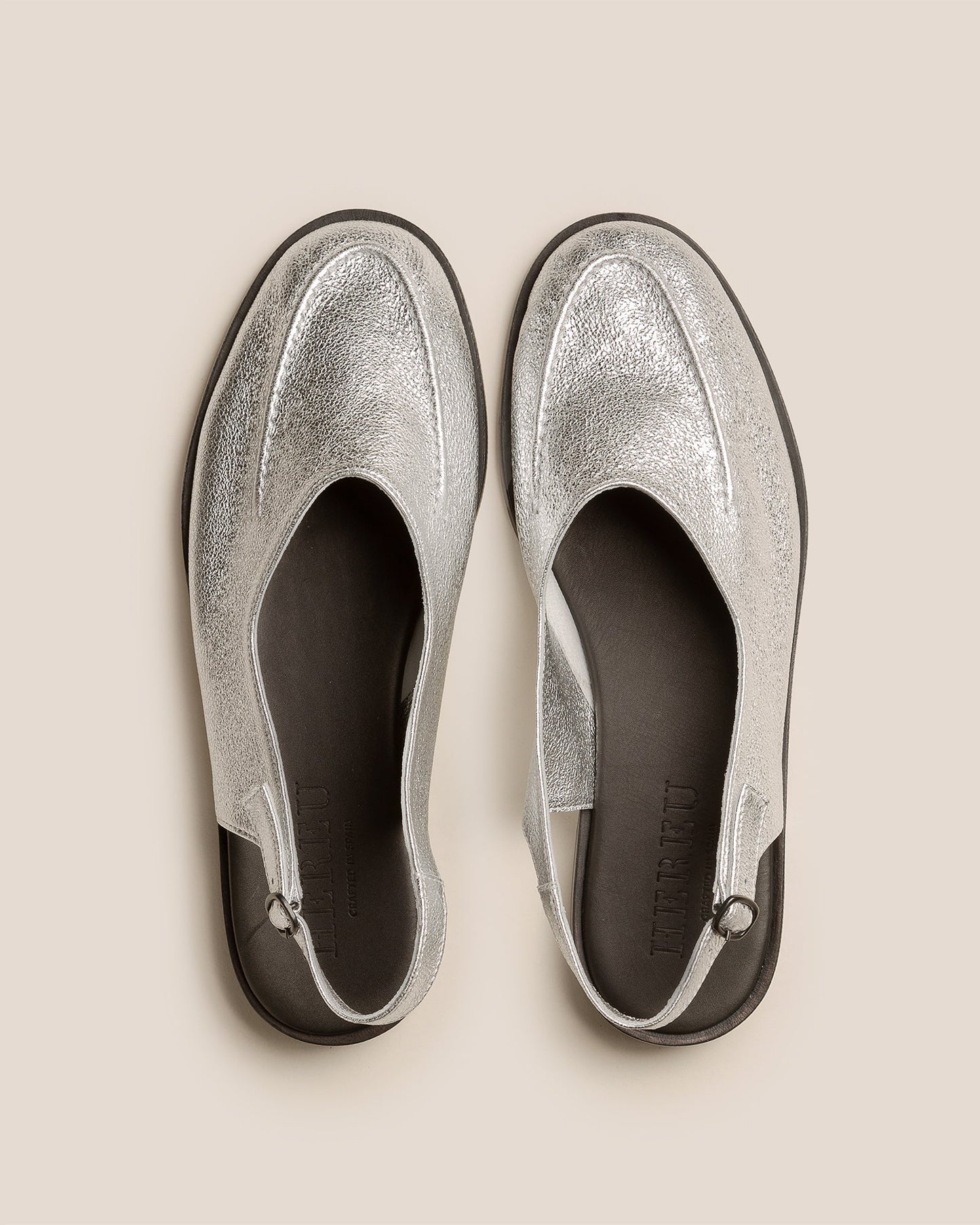 Hereu JULIOL SLINGBACK METALLIC - High-Cut Deconstructed Slingback Loafer