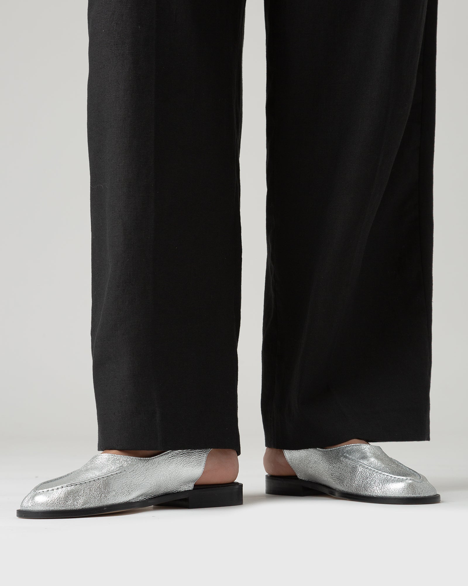 Hereu JULIOL SLINGBACK METALLIC - High-Cut Deconstructed Slingback Loafer
