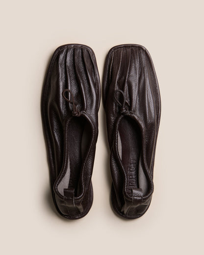 Hereu PUNTERA SUPPLE SHINY - Pleated-Toe Pump