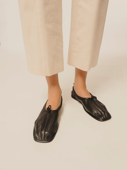 Hereu PUNTERA SUPPLE SHINY - Pleated-Toe Pump