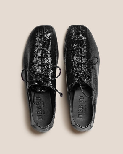 Hereu PLEGADA CRINKLED GLOSSY - Deconstructed Lace-up Shoe