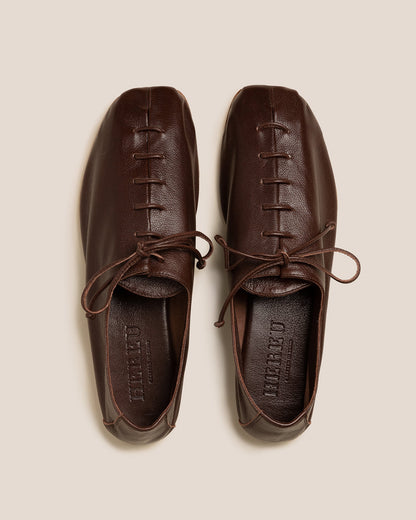 Hereu PLEGADA SHINY - Deconstructed Lace-up Shoe