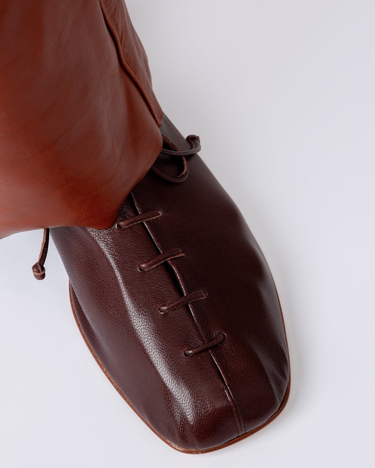 Hereu PLEGADA SHINY - Deconstructed Lace-up Shoe