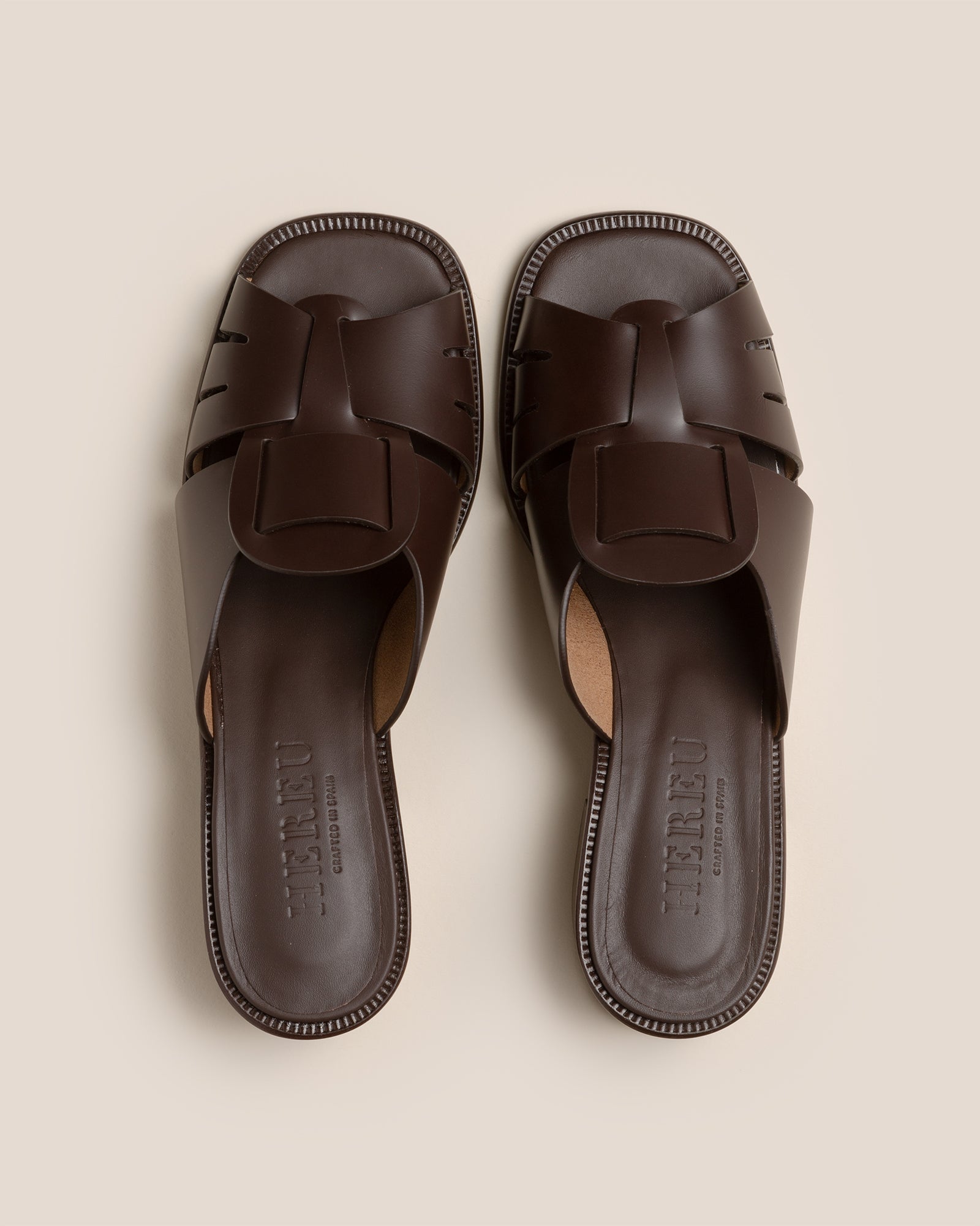 Hereu ANCORA SQUARED HEELED SLIDE - Heeled Fisherman Slide