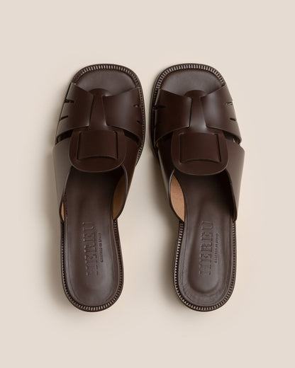 Hereu ANCORA SQUARED HEELED SLIDE - Heeled Fisherman Slide
