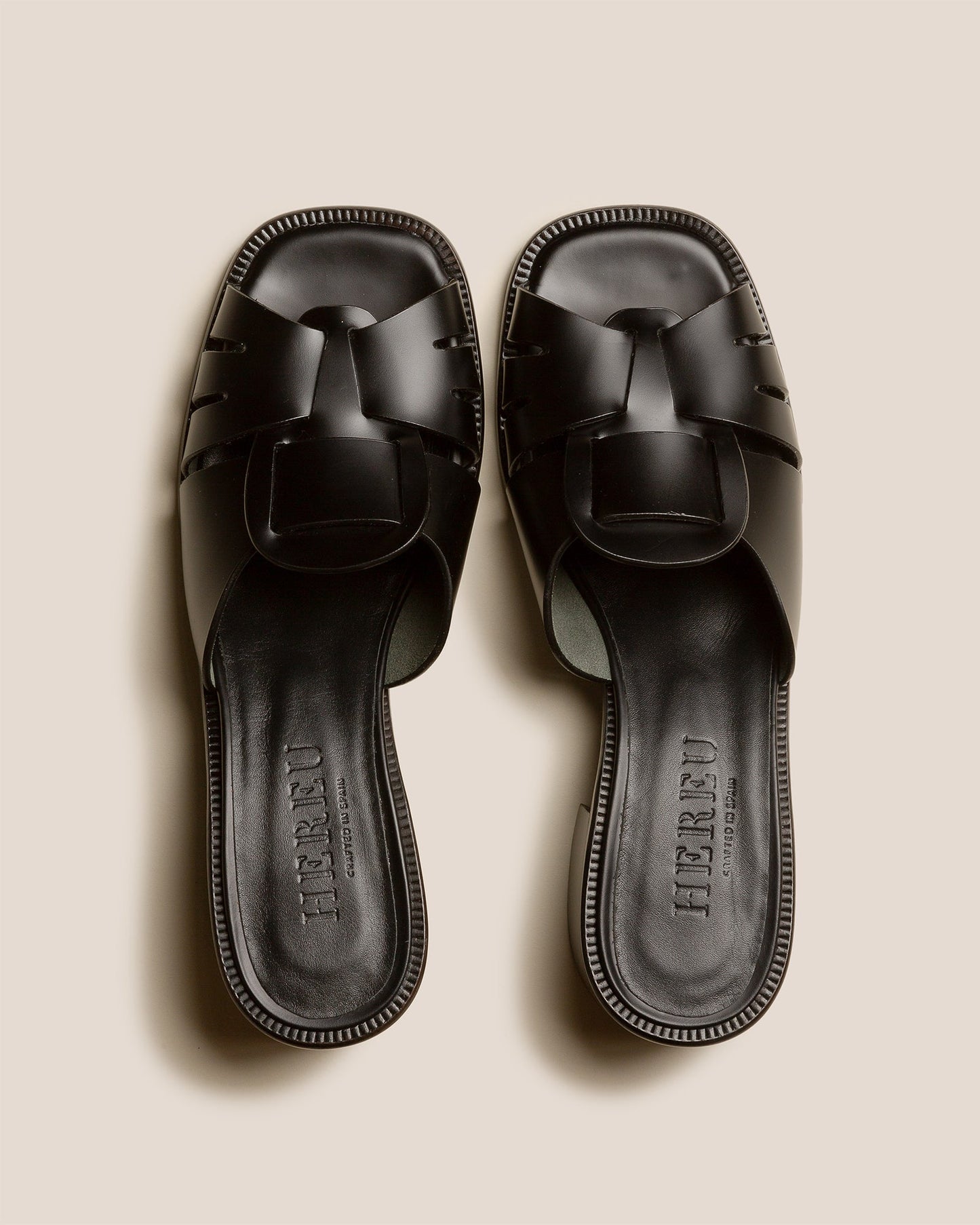 Hereu ANCORA SQUARED HEELED SLIDE - Heeled Fisherman Slide