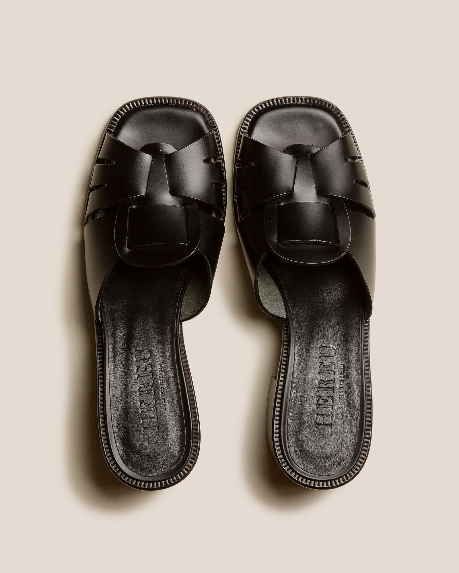 Hereu ANCORA SQUARED HEELED SLIDE - Heeled Fisherman Slide