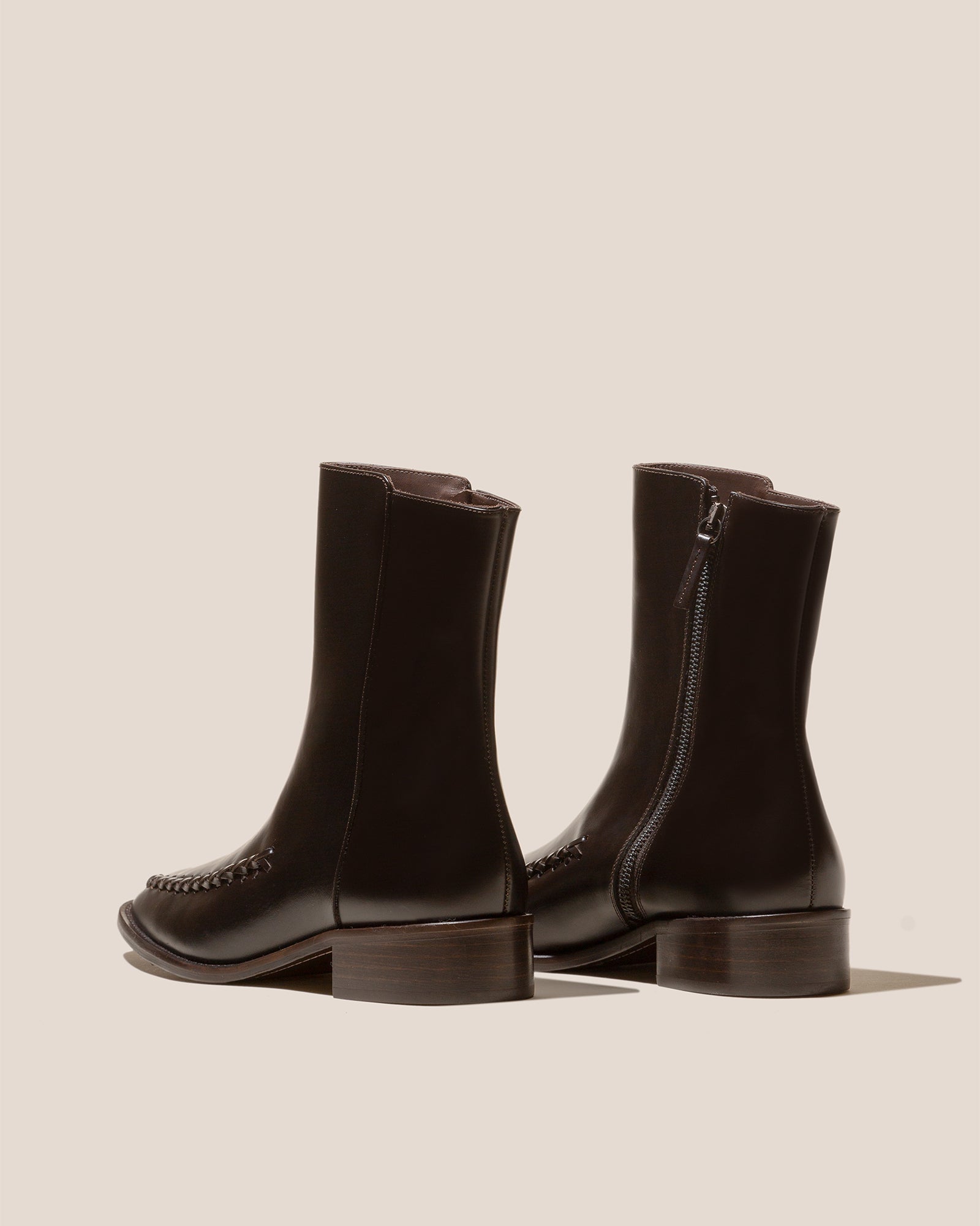 Hereu METLA POLISHED - Almond Toe Mid Calf Boot