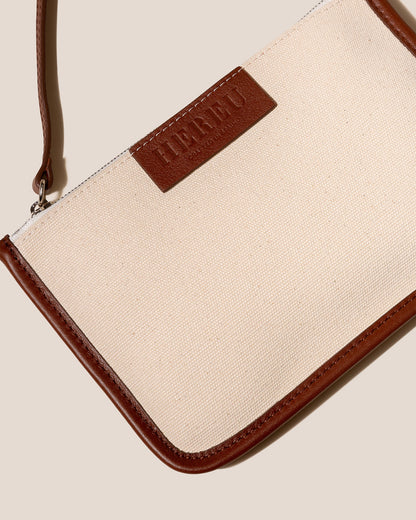 Hereu CALELLA RAFFIA - Leather-trimmed Tote Bag