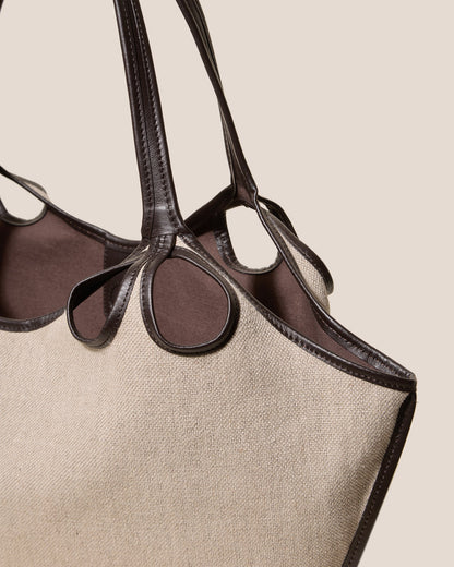 Hereu ESCALA LINEN - Cut-Out Tote Bag