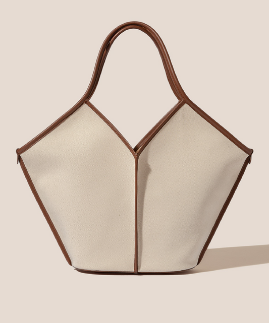 Hereu CALELLA - Leather-trimmed Organic Cotton Tote Bag