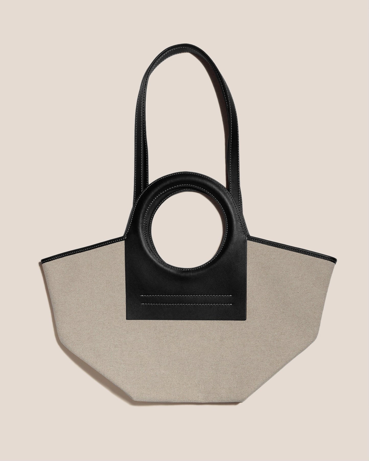 Hereu CALA S - Leather-trimmed Canvas Tote Bag