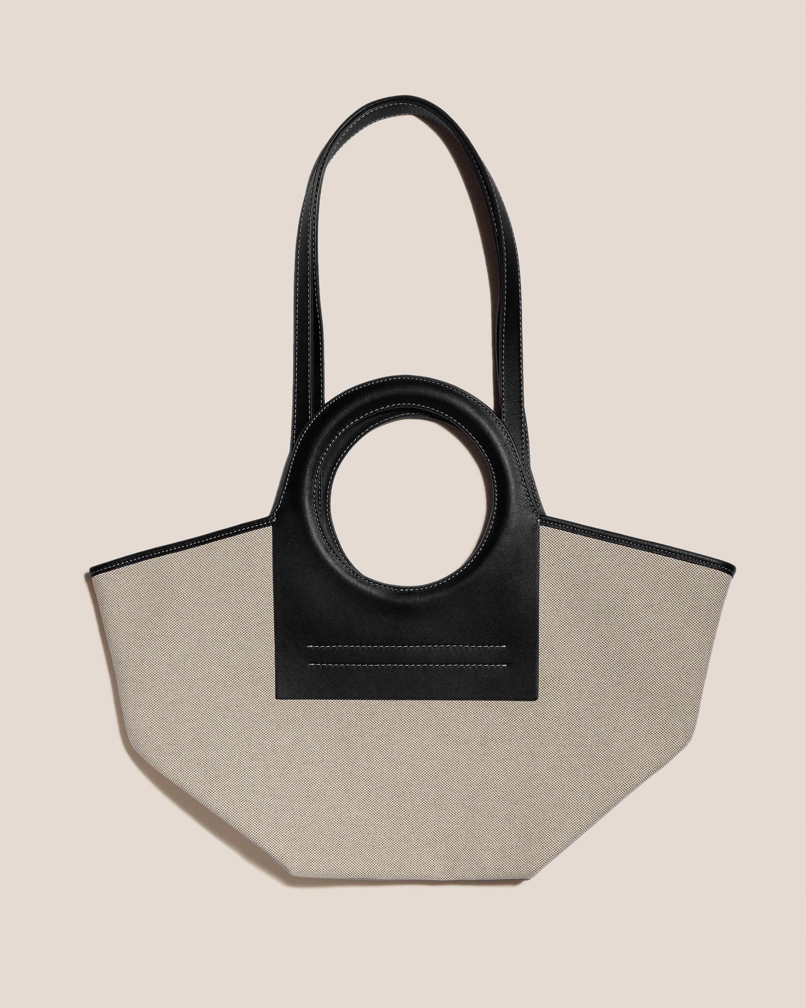 Hereu CALA S - Leather-trimmed Canvas Tote Bag